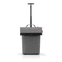 EINKAUFSTROLLEY Trolley M twist silver  - Schwarz/Grau, Design, Kunststoff (43/53/21cm) - Reisenthel