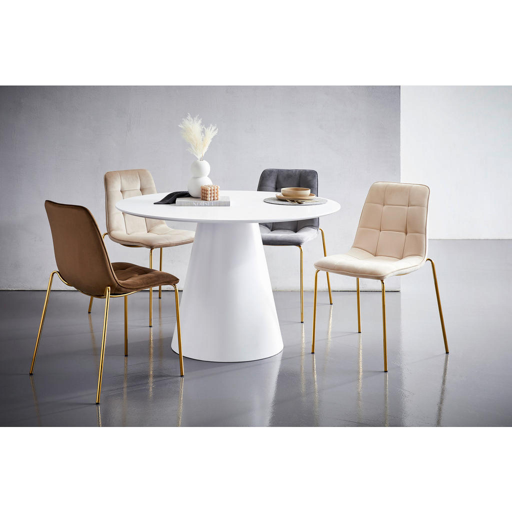 Thumbnail - Mid.you Esstisch, Weiß, Holzwerkstoff, rund, rund, 120x76x120 cm, Esszimmer, Tische, Esstische, Esstische rund
