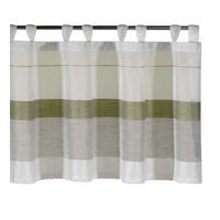 KURZGARDINE  140/45 cm  - Weiß/Grün, Basics, Textil (140/45cm)