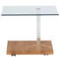 BEISTELLTISCH in Eichefarben, Chromfarben - Chromfarben/Eichefarben, Design, Glas/Holz (60/60/44-64cm) BEISTELLTISCH in Eichefarben, Chromfarben - Chromfarben/Eichefarben, Design, Glas/Holz (60/60/44-64cm)