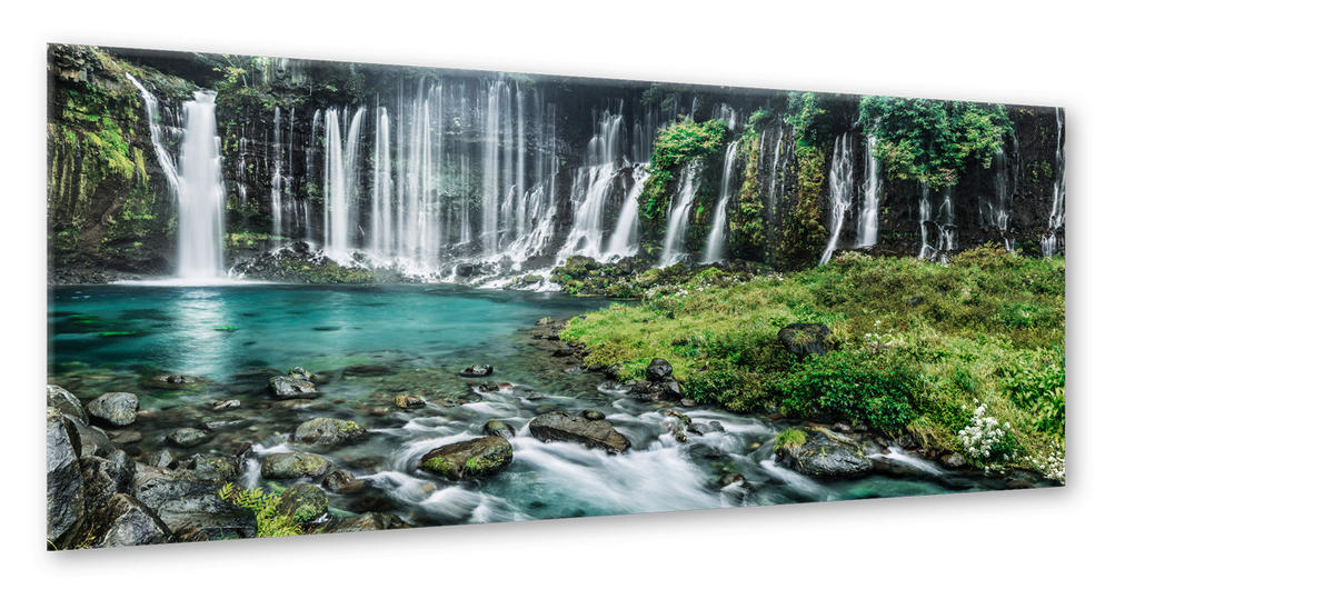 GLASBILD Landschaft & Natur 125/50 cm  - Multicolor, Basics, Glas/Papier (125/50cm)