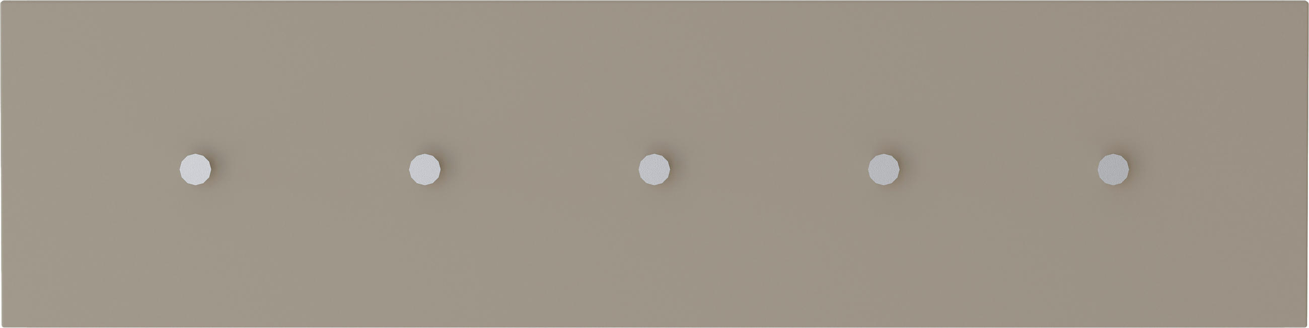 HAKENLEISTE  in Sandfarben  - Sandfarben, Design, Holzwerkstoff/Metall (100/25/5cm) - Moderano