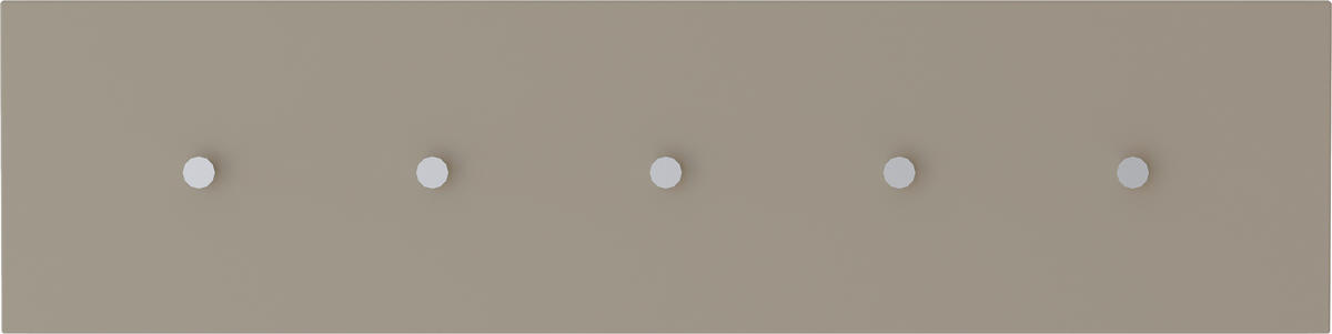 HAKENLEISTE  in Sandfarben  - Sandfarben, Design, Holzwerkstoff/Metall (100/25/5cm) - Moderano