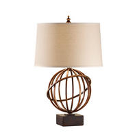 TISCHLEUCHTE - Goldfarben, Design, Metall (39/58/39cm) - Elstead Lighting
