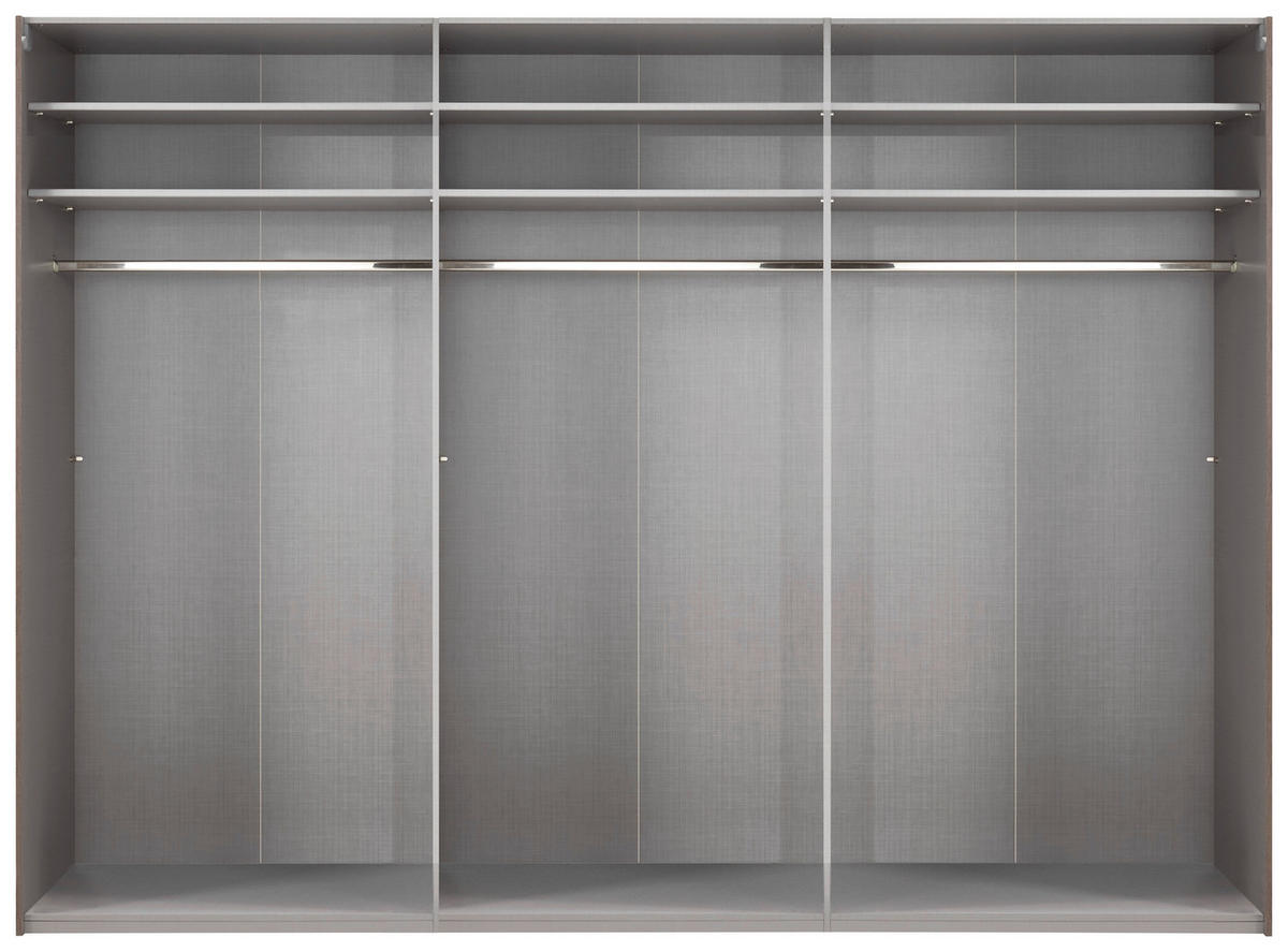 GARDEROB MED SKJUTDÖRRAR 270/236/64 cm 3-dörrar - vit, Modern, metall/trämaterial (270/236/64cm) - MID.YOU