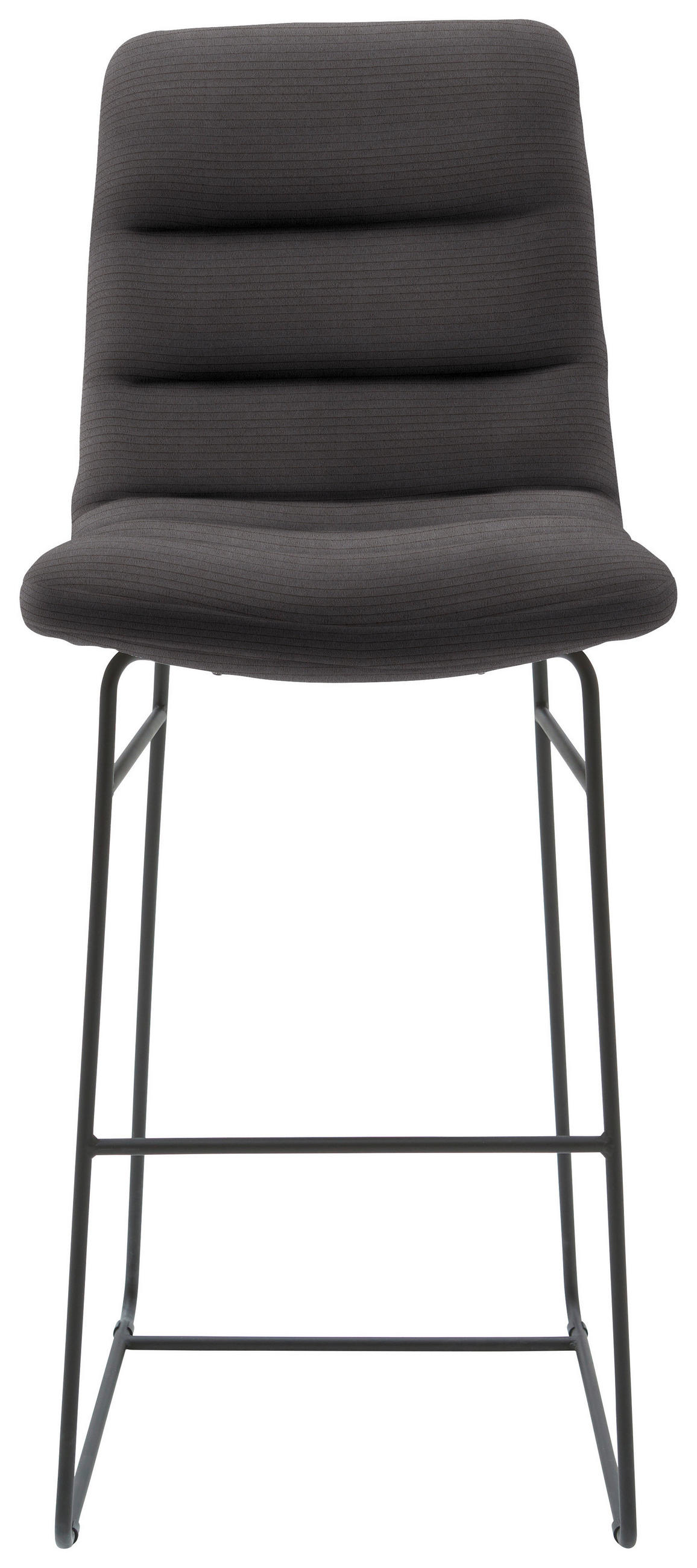 BARHOCKER in Textil Mokka  - Schwarz/Mokka, Design, Textil/Metall (52/122/66cm) - Dieter Knoll