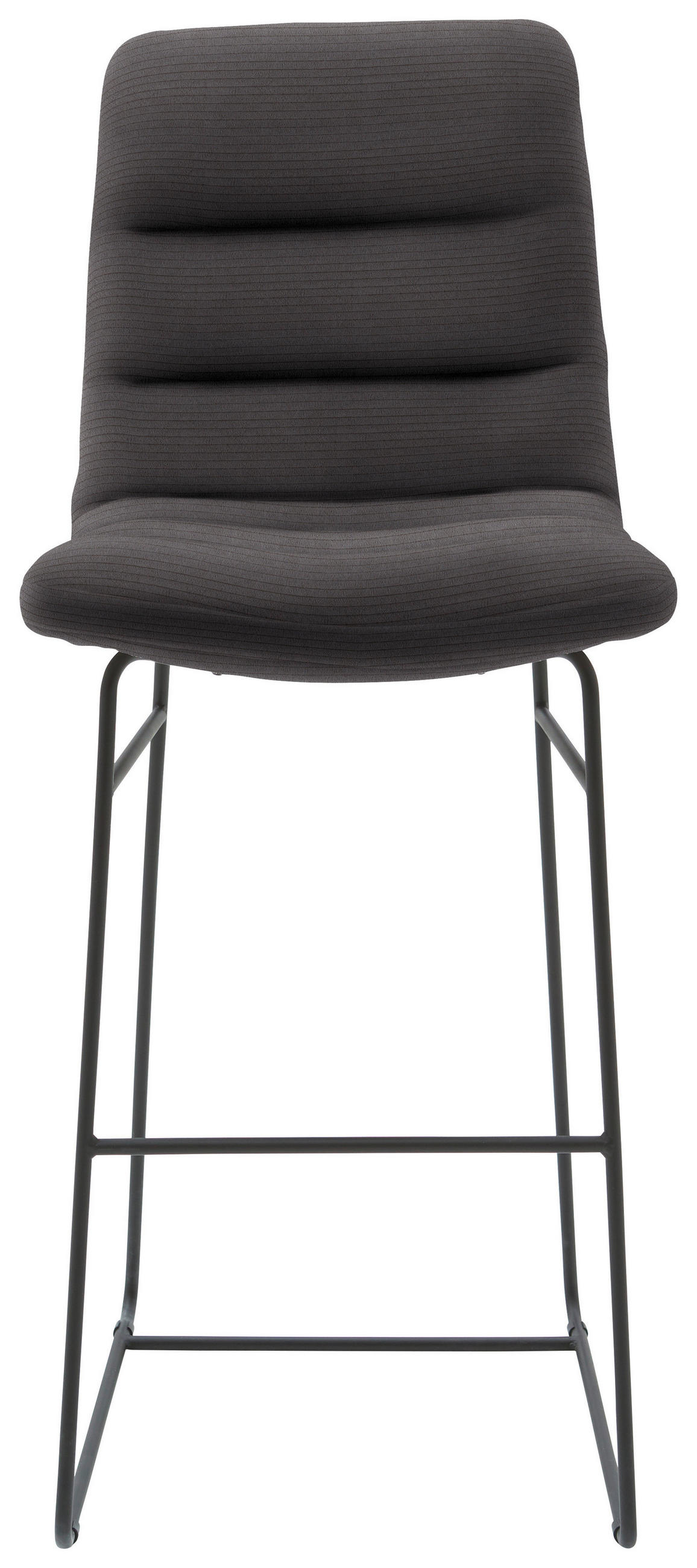 BARHOCKER in Textil Mokka  - Schwarz/Mokka, Design, Textil/Metall (52/122/66cm) - Dieter Knoll