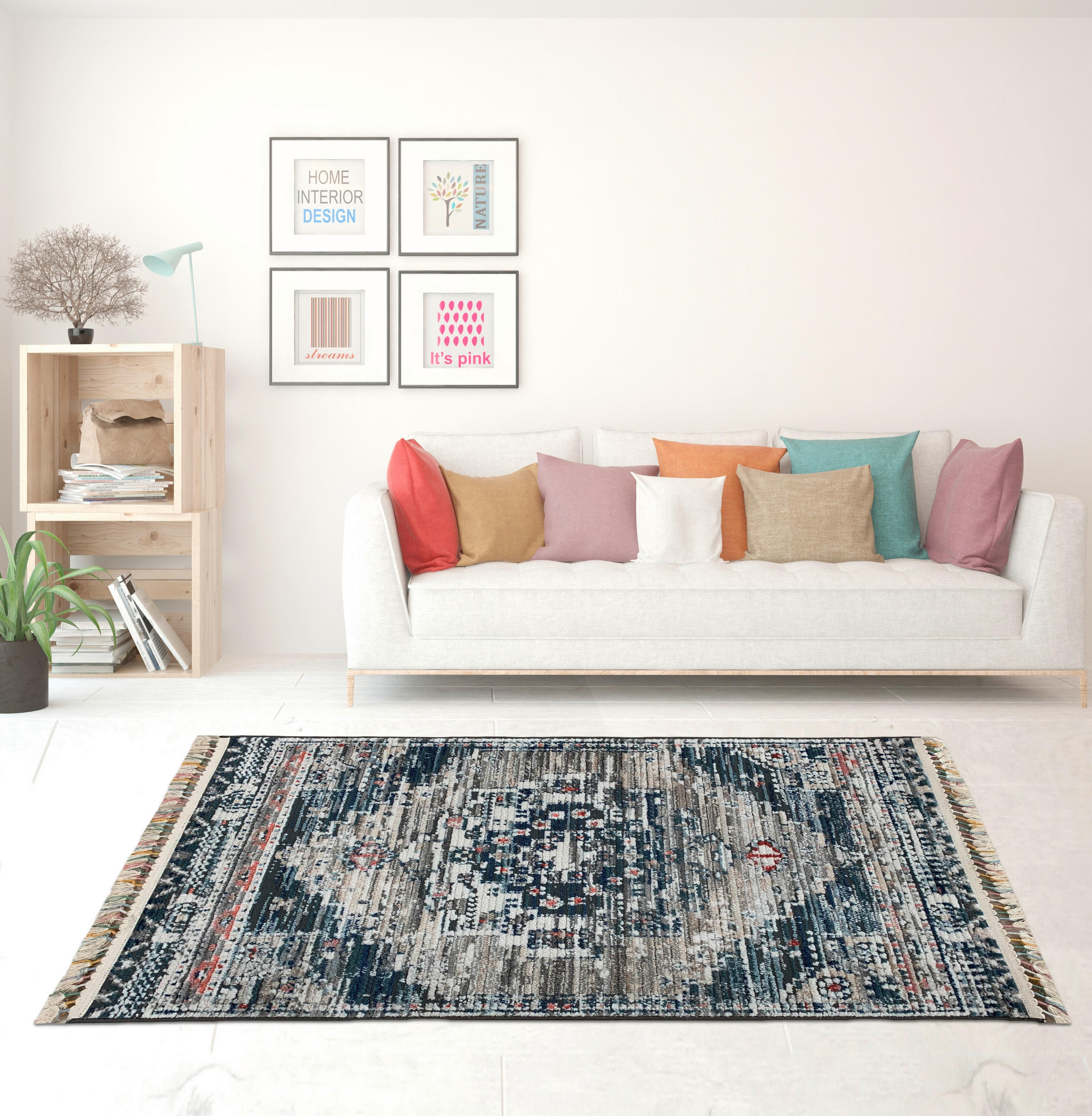 LÄUFER 80/300 cm Intense Creme, Grau  - Creme/Grau, LIFESTYLE, Textil (80/300cm)