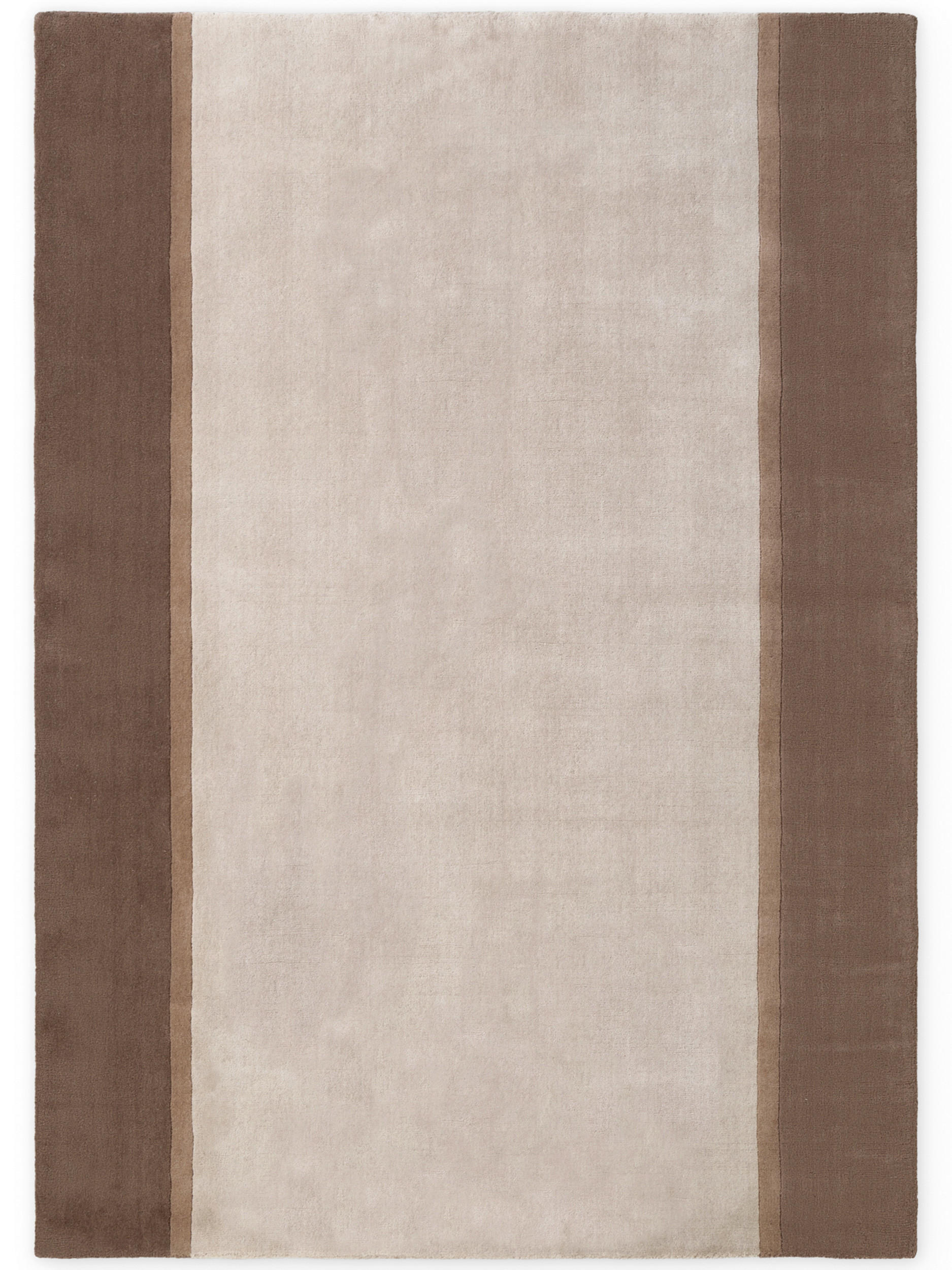 WOLLTEPPICH Wohnzimmer 160/230 cm Kollektion 1888 Rowan Braun, Creme rechteckig  - Creme/Braun, Basics, Textil (160/230cm) - Villeroy & Boch