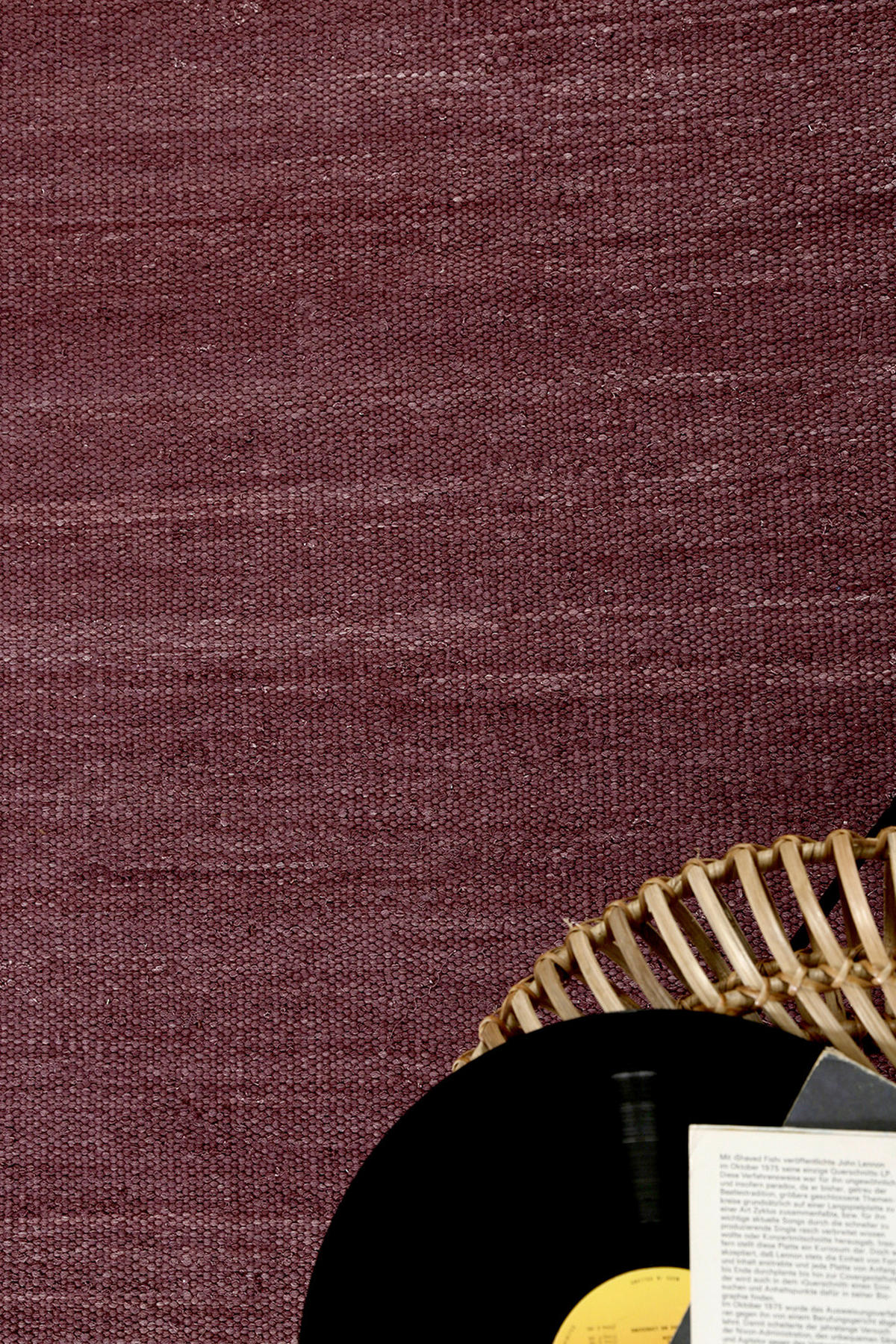 Handwebteppich Bordeaux 160/230 cm Rainbow Kelim Bordeaux  - Bordeaux, Basics, Textil (160/230cm) - Esprit