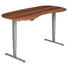 SCHREIBTISCH - Silberfarben/Zwetschgefarben, KONVENTIONELL, Holzwerkstoff/Metall (200/63,5-128,5/100cm) SCHREIBTISCH - Silberfarben/Zwetschgefarben, KONVENTIONELL, Holzwerkstoff/Metall (200/63,5-128,5/100cm)