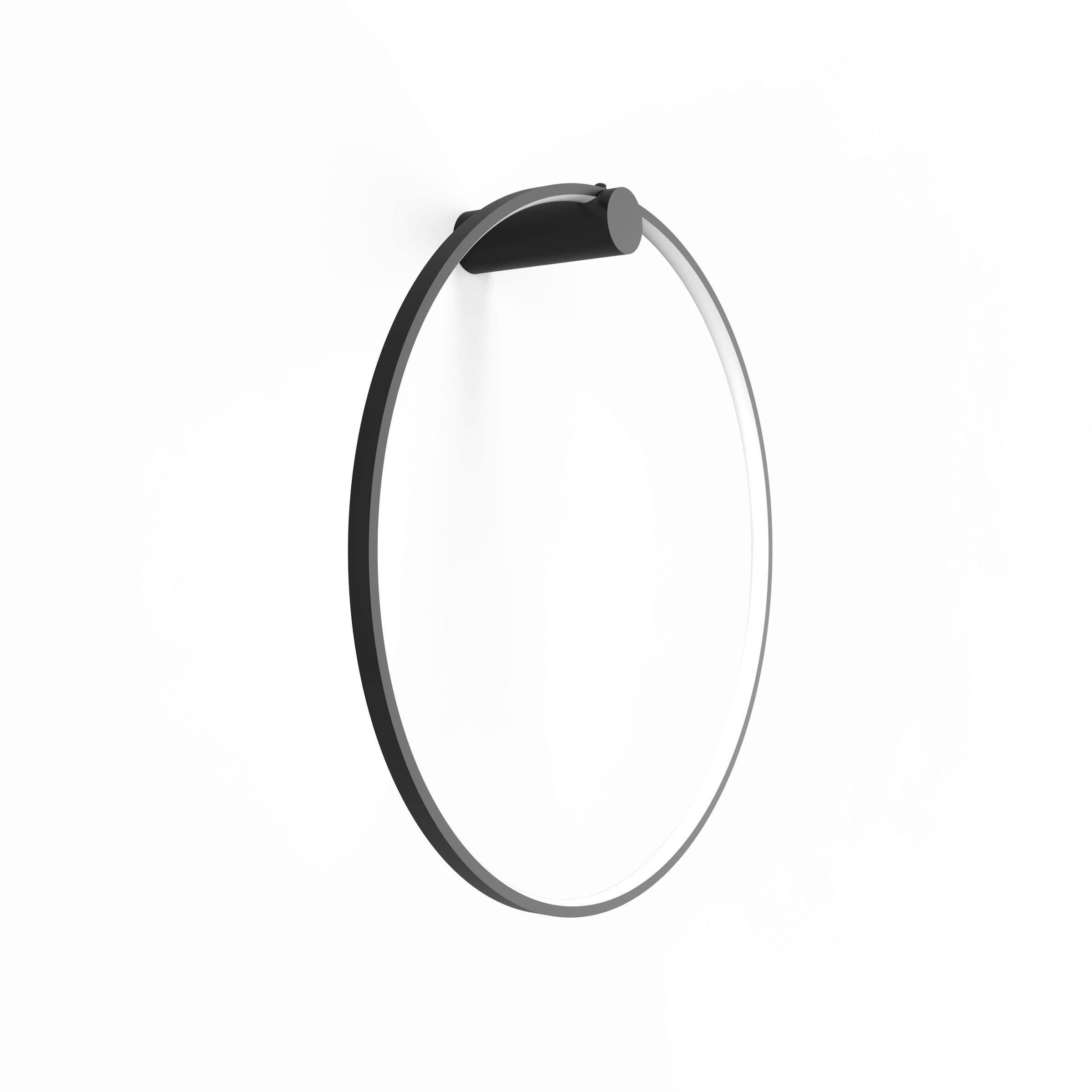 XXXLutz Badezimmer-Wandleuchte Mirror Schwarz 60x60x16 cm