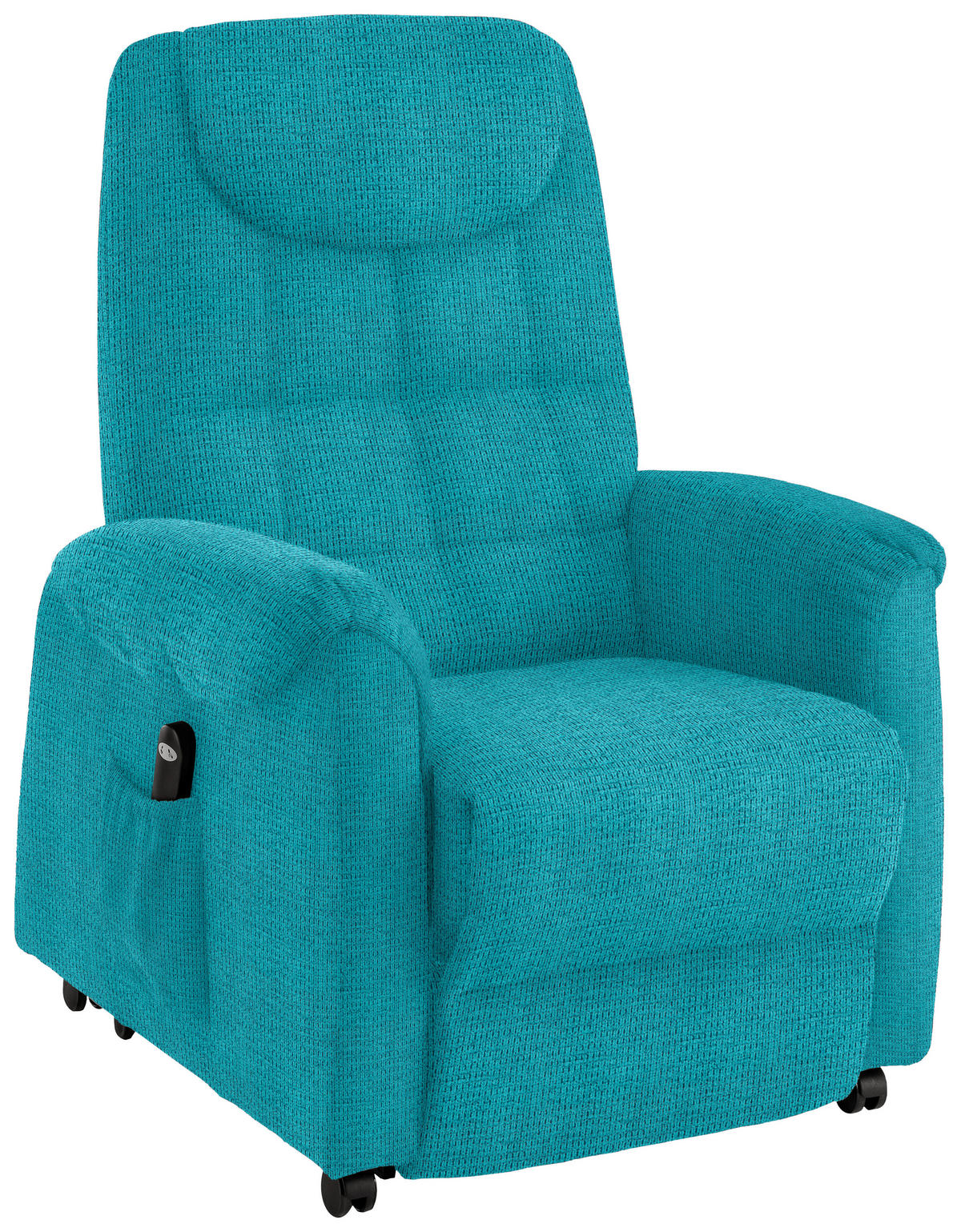 FERNSEHSESSEL Mikrofaser Türkis  - Türkis/Schwarz, KONVENTIONELL, Kunststoff/Textil (83/113/92cm) - Xora
