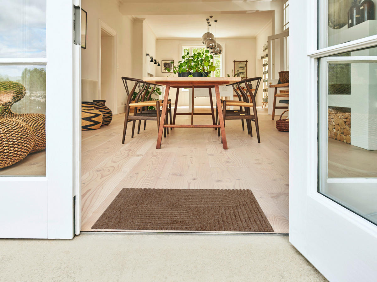 FUßMATTE 45/75 cm Loop taupe  - Beige, Design, Kunststoff/Textil (45/75cm) - wash+dry