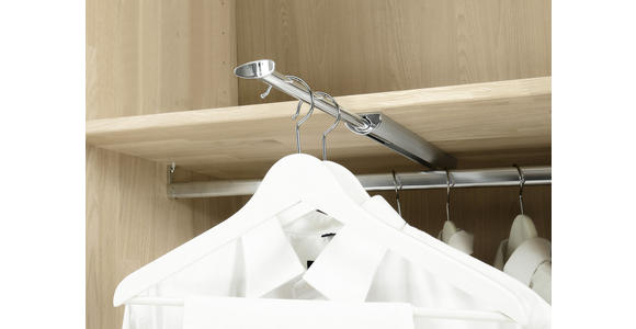 DREHTÜRENSCHRANK in Grau, Eichefarben - Eichefarben/Grau, Natur, Holz (299/223/59cm) - Valnatura