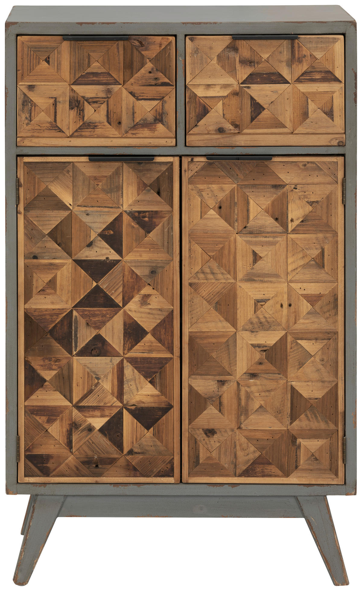 HIGHBOARD  in 64.5/109/33.5 cm  - Multicolor/Schwarz, KONVENTIONELL, Holz/Holzwerkstoff (64.5/109/33.5cm) - Livetastic