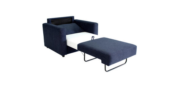 SCHLAFSESSEL Webstoff Dunkelblau    - Schwarz/Dunkelblau, KONVENTIONELL, Textil (104/85/90cm) - Xora