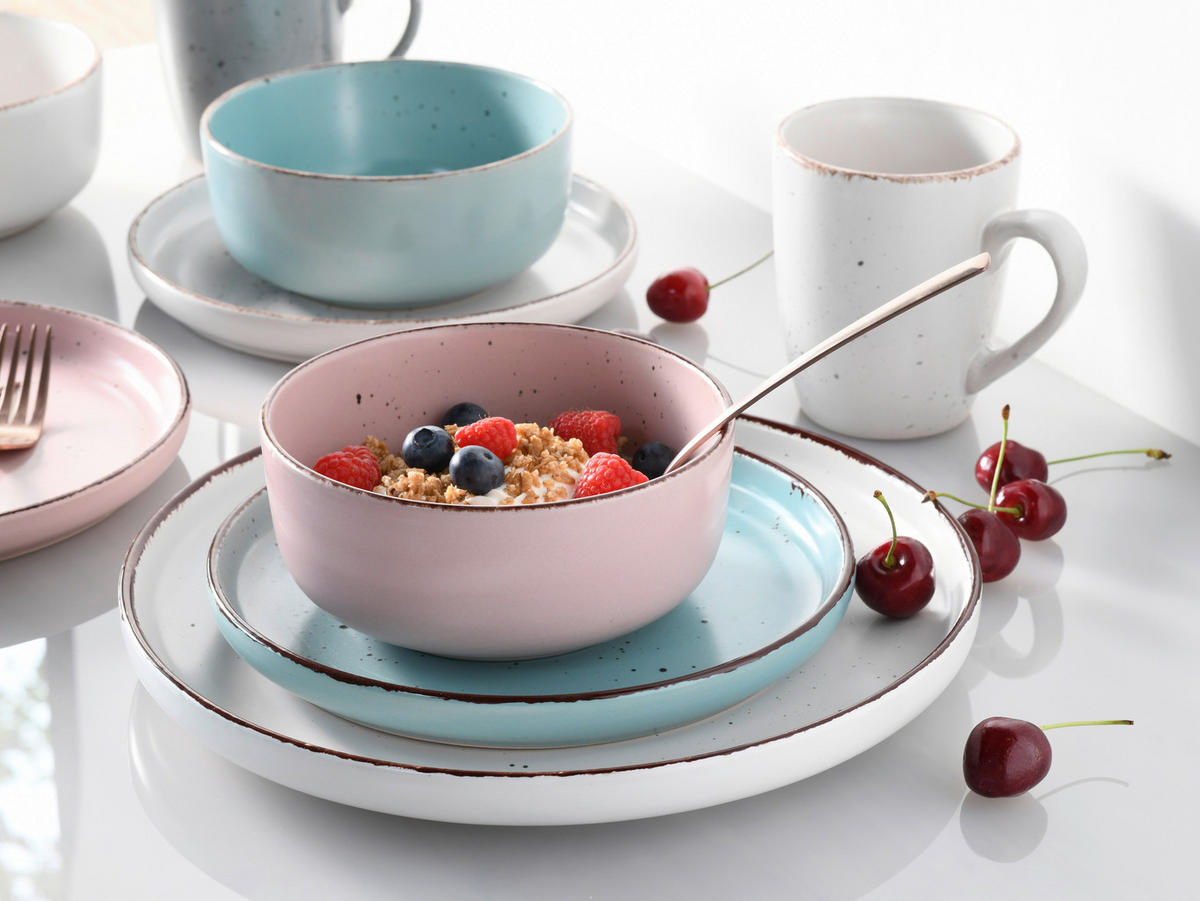 KOMBINOVANÁ SOUPRAVA, 16dílné, kamenina - keramika - Creatable