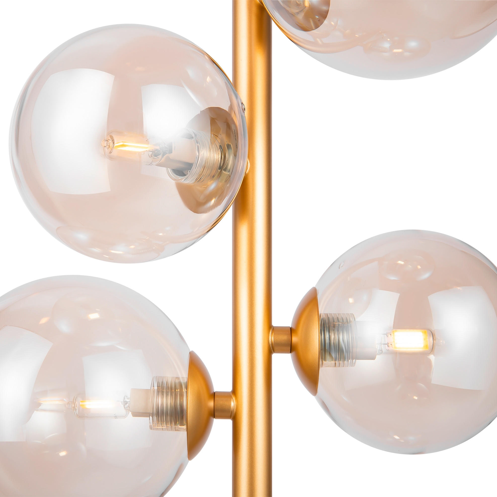 PENDELLEUCHTE Modern 29/170 cm   - Goldfarben/Bernsteinfarben, Trend, Glas/Metall (29/170cm) - MAYTONI
