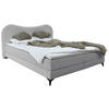 POLSTERBETT 180/200 cm  in Grau  - Schwarz/Grau, MODERN, Textil/Metall (180/200cm) - Livetastic