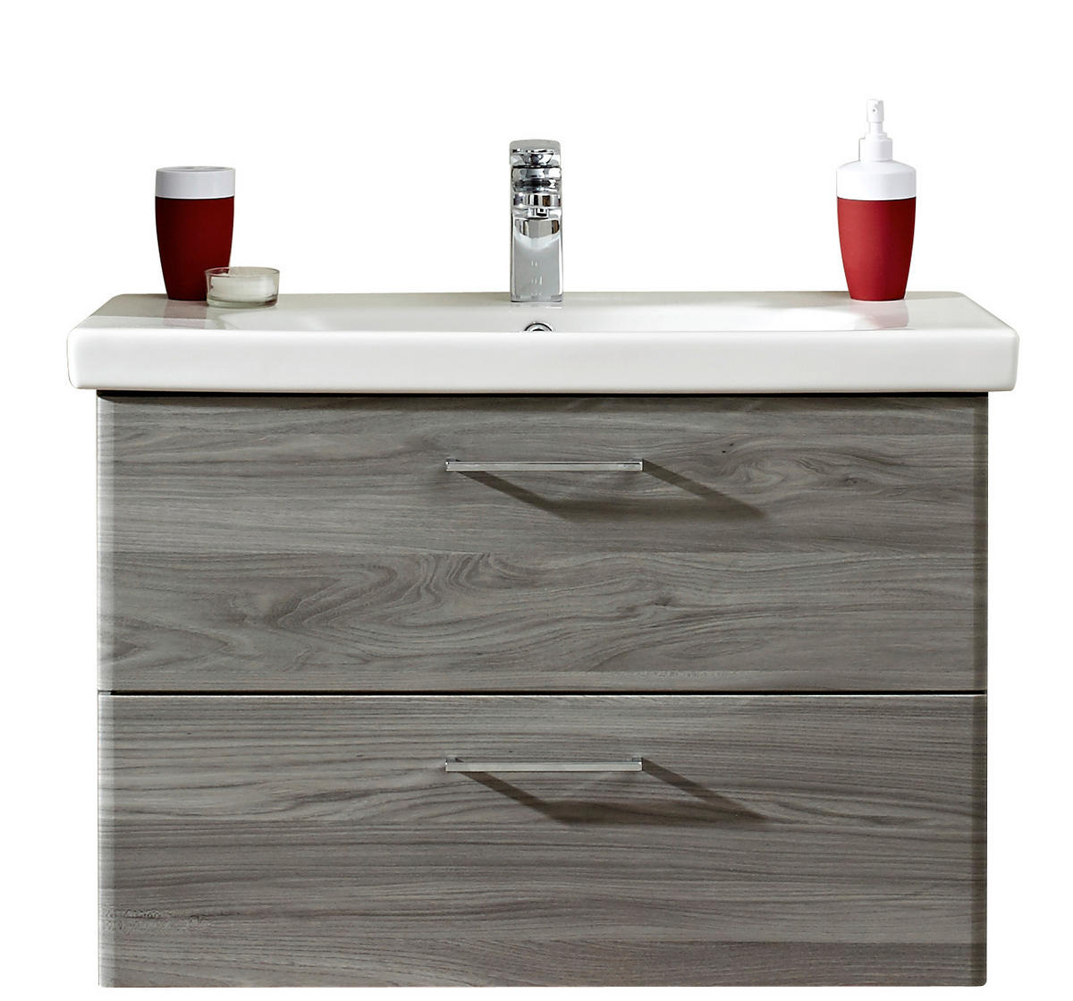 BAZĂ CU LAVOAR  - alb/culoare crom, Konventionell, ceramică/metal (82cm) - Xora