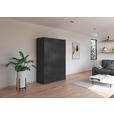 KLEIDERSCHRANK  in Grau  - Grau, Trend, Holzwerkstoff/Kunststoff (136/197/54cm) - Xora