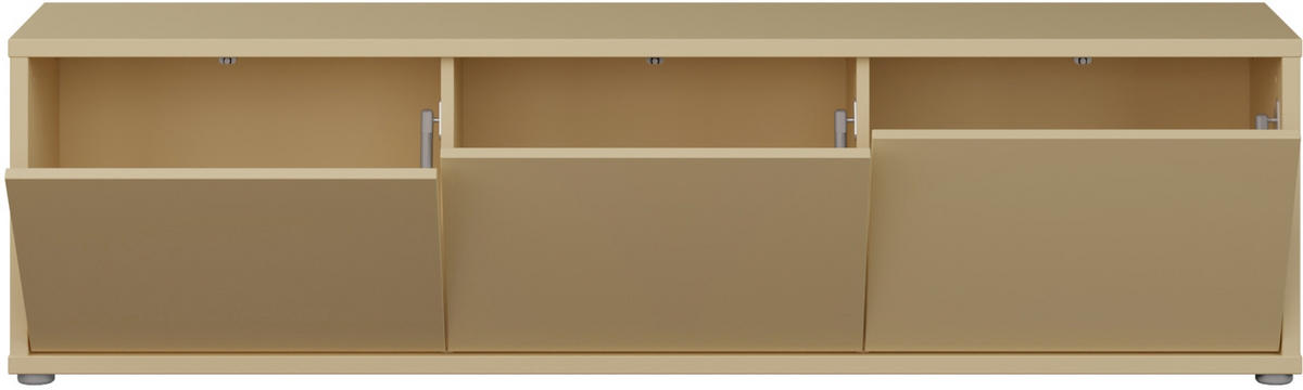 LOWBOARD  in 154,2/44,5/34,9 cm  - Gelb/Grau, MODERN, Holzwerkstoff/Kunststoff (154,2/44,5/34,9cm) - Carryhome