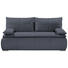 SCHLAFSOFA in Textil Dunkelgrau - Dunkelgrau/Silberfarben, KONVENTIONELL, Kunststoff/Textil (208/102/95cm) SCHLAFSOFA in Textil Dunkelgrau - Dunkelgrau/Silberfarben, KONVENTIONELL, Kunststoff/Textil (208/102/95cm)