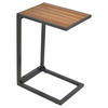 GARTENBEISTELLTISCH 41/32/61 cm Metall  - Graphitfarben/Naturfarben, MODERN, Holz/Metall (41/32/61cm) - Gardenson
