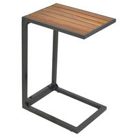 GARTENBEISTELLTISCH 41/32/61 cm  - Graphitfarben/Naturfarben, MODERN, Holz/Metall (41/32/61cm) - Gardenson