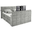 BOXSPRINGBETT 180/200 cm  in Schlammfarben  - Schlammfarben, KONVENTIONELL, Textil (180/200cm) - Carryhome