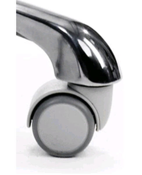 DREHSTUHLROLLE - Grau, KONVENTIONELL, Kunststoff (5cm)