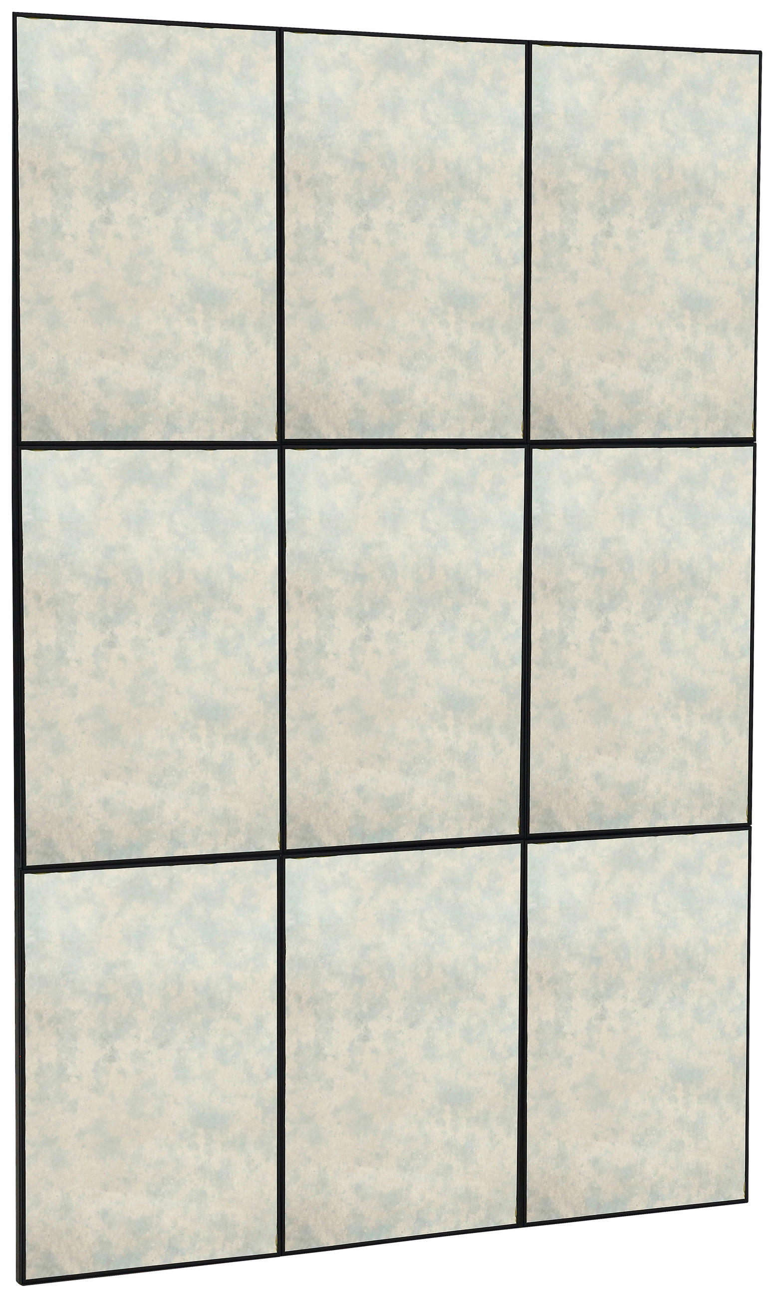 DEKOSPIEGEL 80/120/2 cm    in rechteckig  - Klar/Schwarz, Design, Glas/Holzwerkstoff (80/120/2cm) - MID.YOU