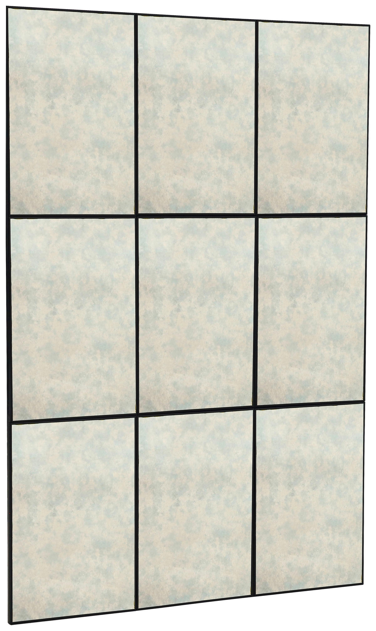 DEKOSPIEGEL 80/120/2 cm    in rechteckig  - Klar/Schwarz, Design, Glas/Holzwerkstoff (80/120/2cm) - MID.YOU