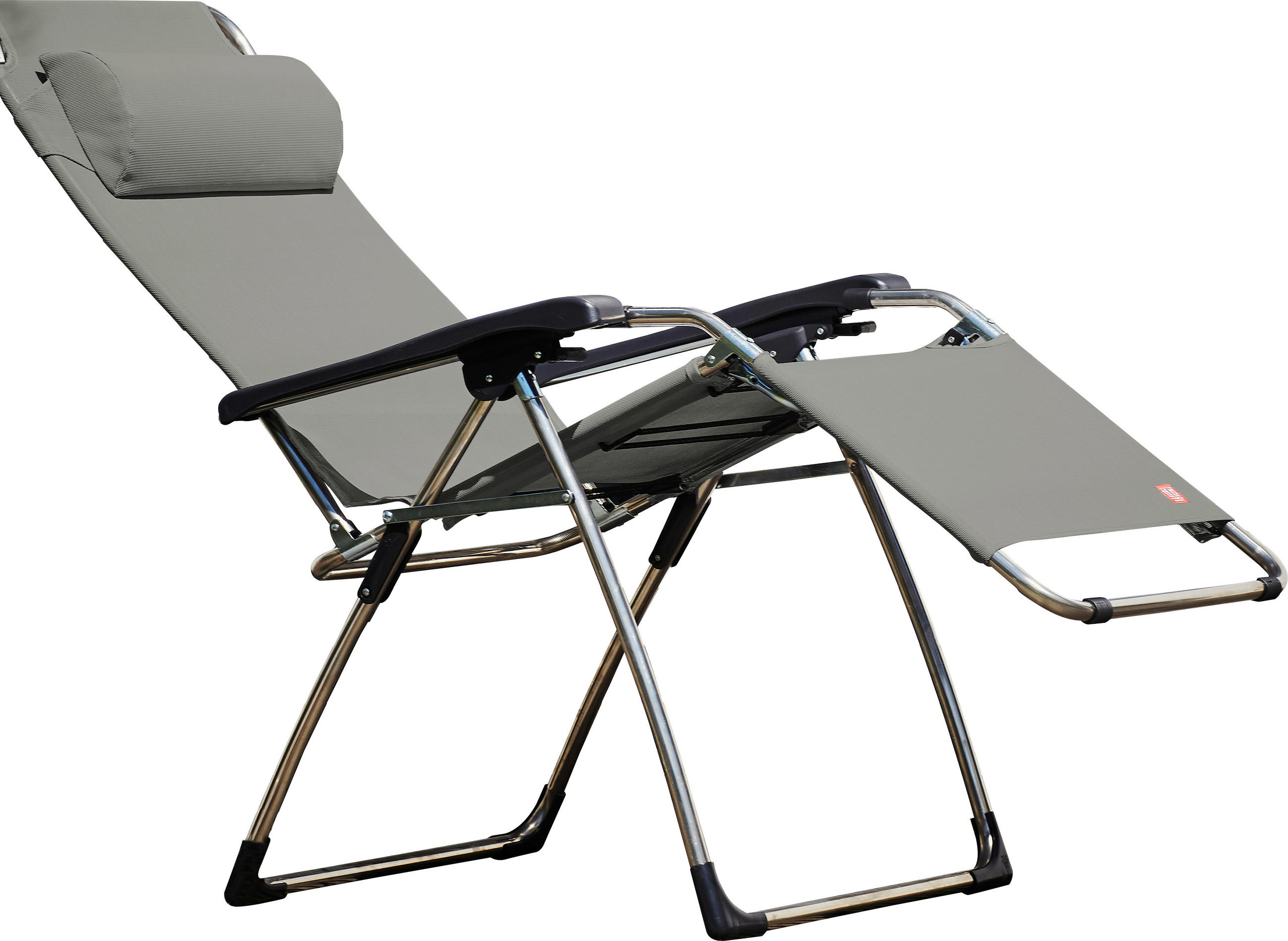 GARTEN-RELAXSESSEL - Schwarz/Alufarben, Design, Kunststoff (82/118/67cm) - Jan Kurtz
