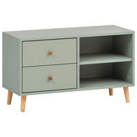 GARDEROBENBANK - Grün, Design, Holz (78,9/46,5/33cm) - MID.YOU