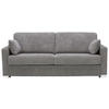 SCHLAFSOFA in Textil Dunkelgrau  - Chromfarben/Dunkelgrau, Konventionell, Textil/Metall (208/86/97cm) - Novel
