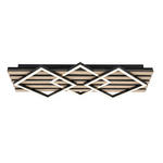 LED-DECKENLEUCHTE 63/29/7,5 cm   - Eichefarben/Schwarz, Basics, Holzwerkstoff/Kunststoff (63/29/7,5cm) - Novel