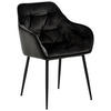ŽIDLE S PODRUČKAMI, ocel, velur, hnědá, šedá - šedá/černá, Trend, kov/textil (58/83/55cm) - Livetastic