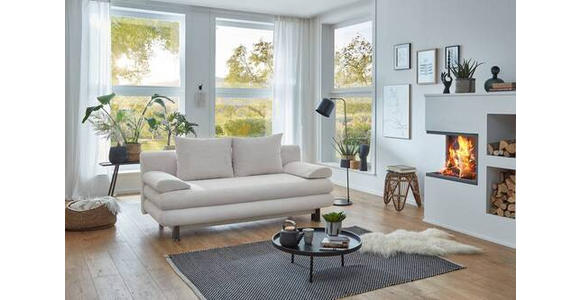 SCHLAFSOFA  mit Cord Naturfarben  - Schwarz/Naturfarben, KONVENTIONELL, Kunststoff/Textil (196/77/92cm) - Carryhome