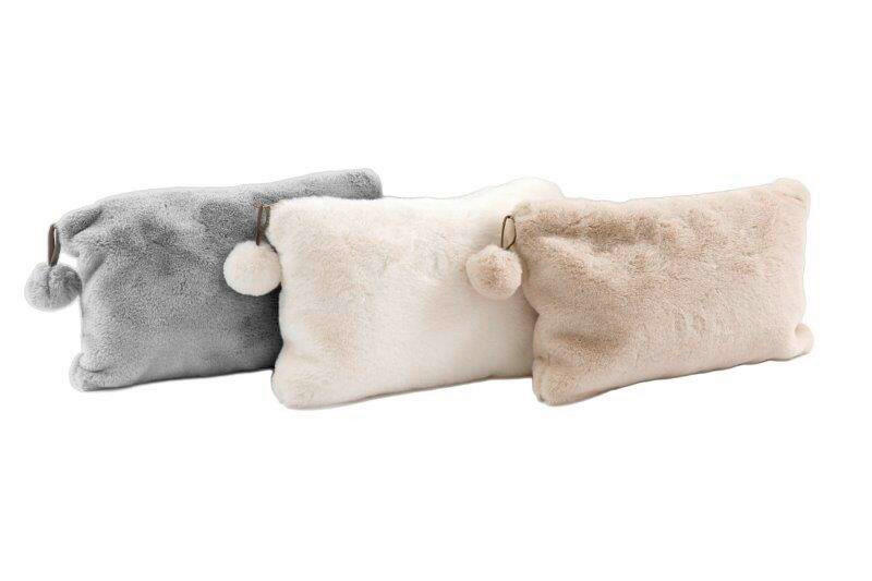 TOALETNÁ TAŠKA  - sivá/biela, Basics, textil (3.5/36/23cm)