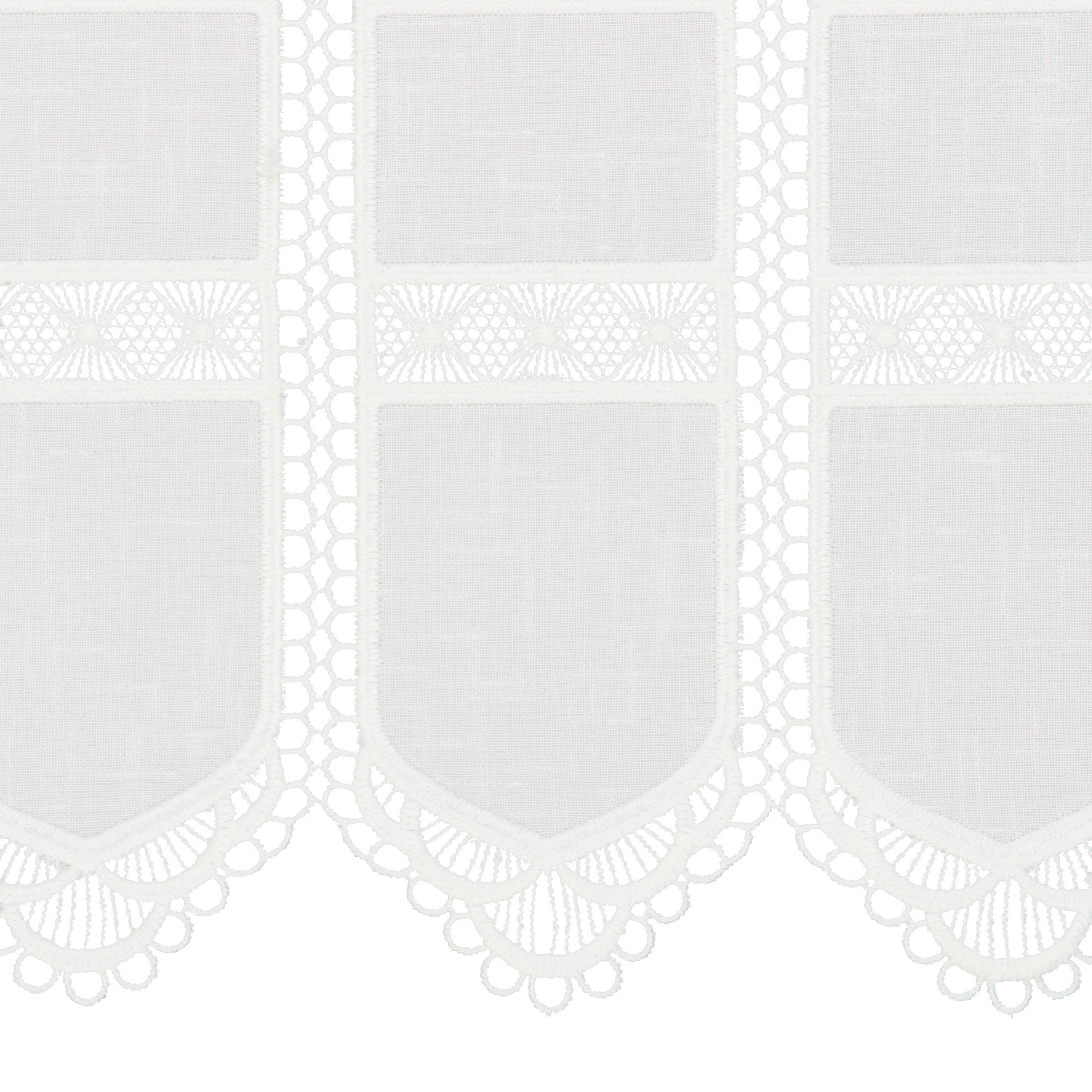 KURZGARDINE 45 cm   - Weiß, Basics, Textil (45cm) - Esposa