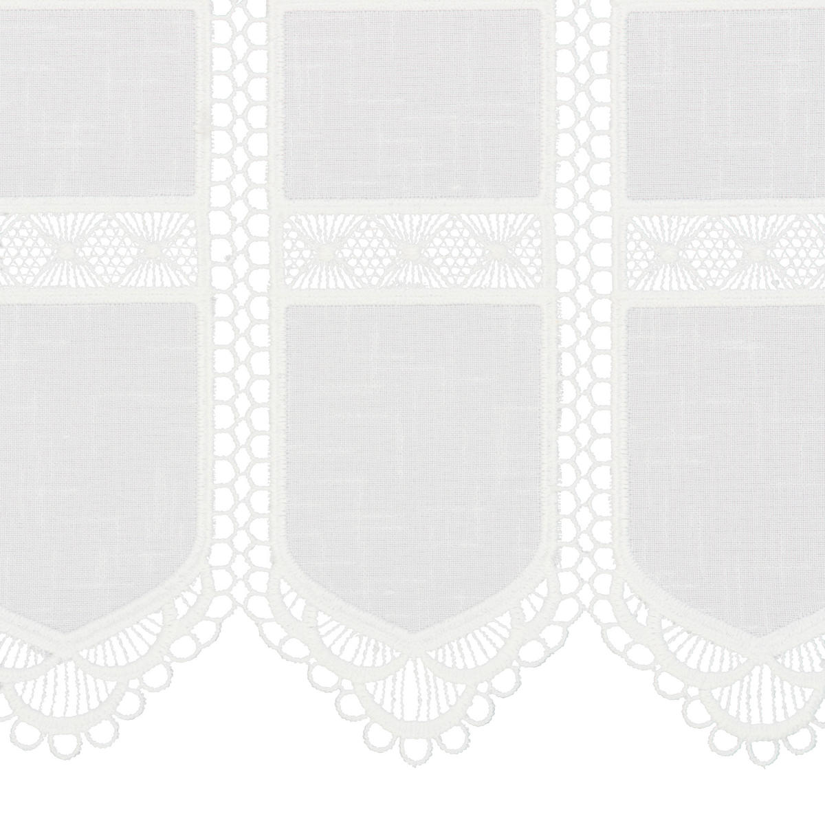 KURZGARDINE 45 cm   - Weiß, Basics, Textil (45cm) - Esposa