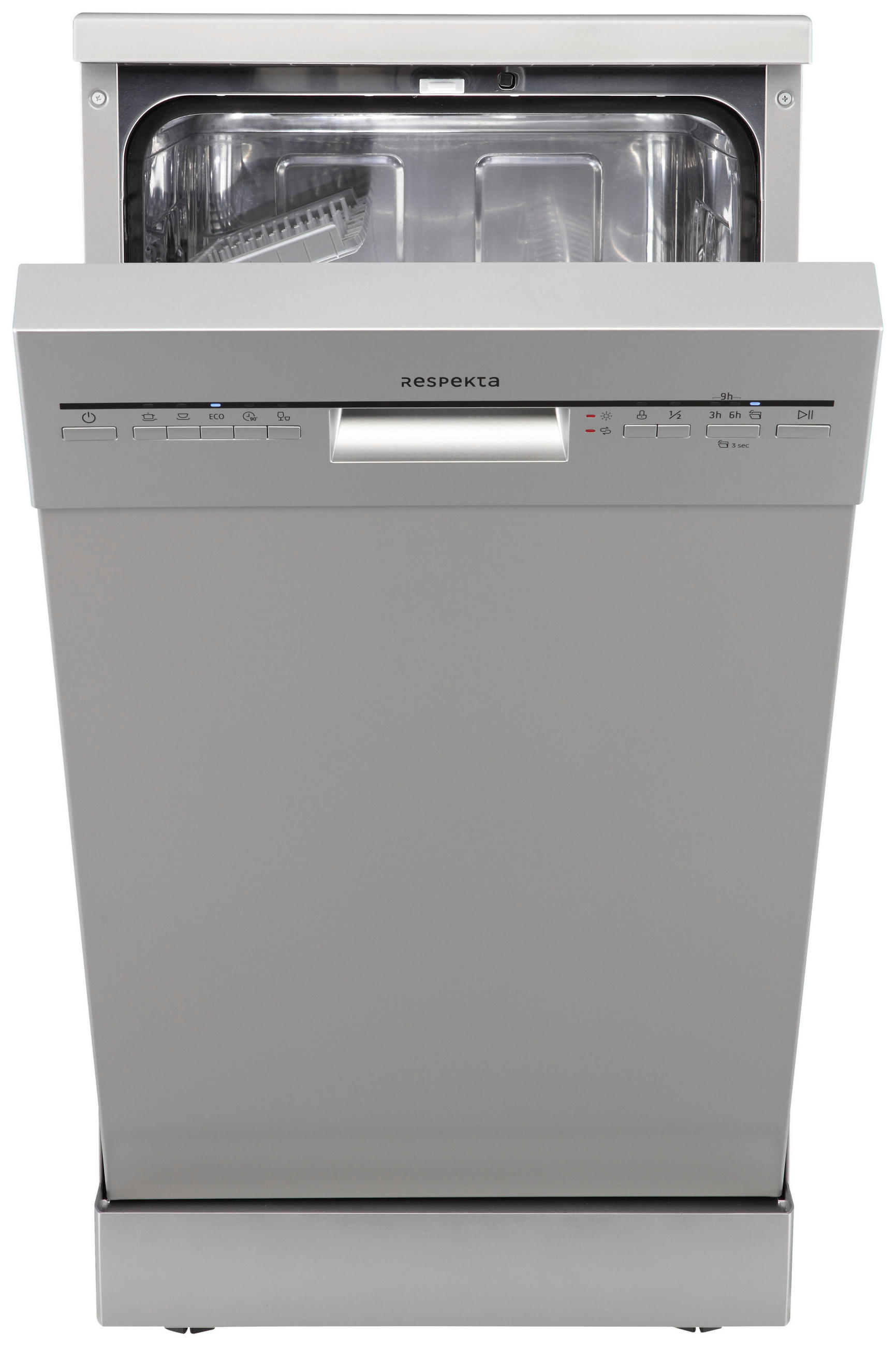 GESCHIRRSPÜLER GSPS45SI-12  - Silberfarben, Basics, Kunststoff/Metall (44,8/84,5/60cm) - Respekta