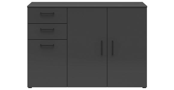 KOMMODE 120/83/40 cm in Graphitfarben - Anthrazit/Schwarz, MODERN, Holzwerkstoff/Kunststoff (120/83/40cm) - Carryhome