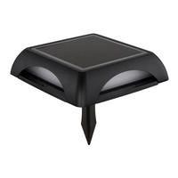 SOLÁRNÍ SVÍTIDLO 14/14/3,6 cm - černá/opál, Design, kov/plast (14/14/3,6cm) - Globo