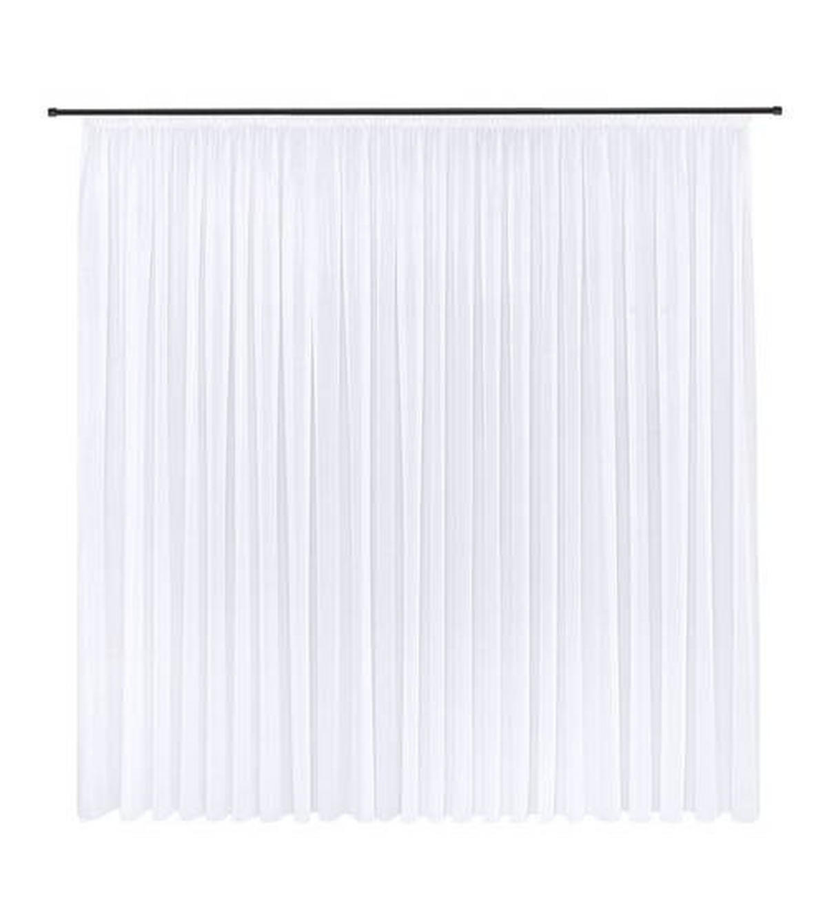 FERTIGSTORE  transparent  600/245 cm   - Weiß, Basics, Textil (600/245cm)
