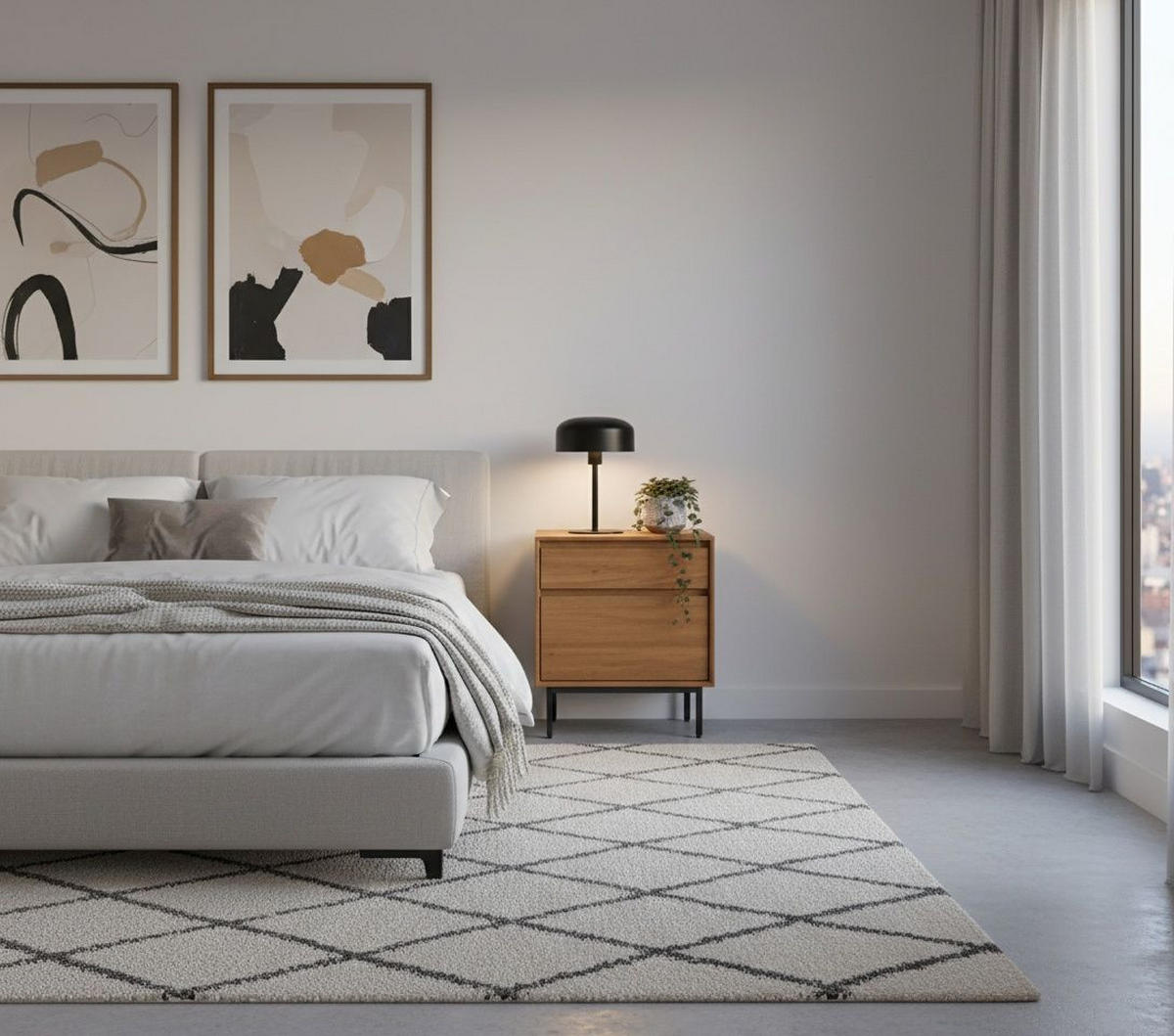 NACHTKÄSTCHEN 40/50/35 cm  in Hartholz Mangoholz Walnussfarben  - Walnussfarben/Schwarz, MODERN, Holz/Metall (40/50/35cm) - MID.YOU