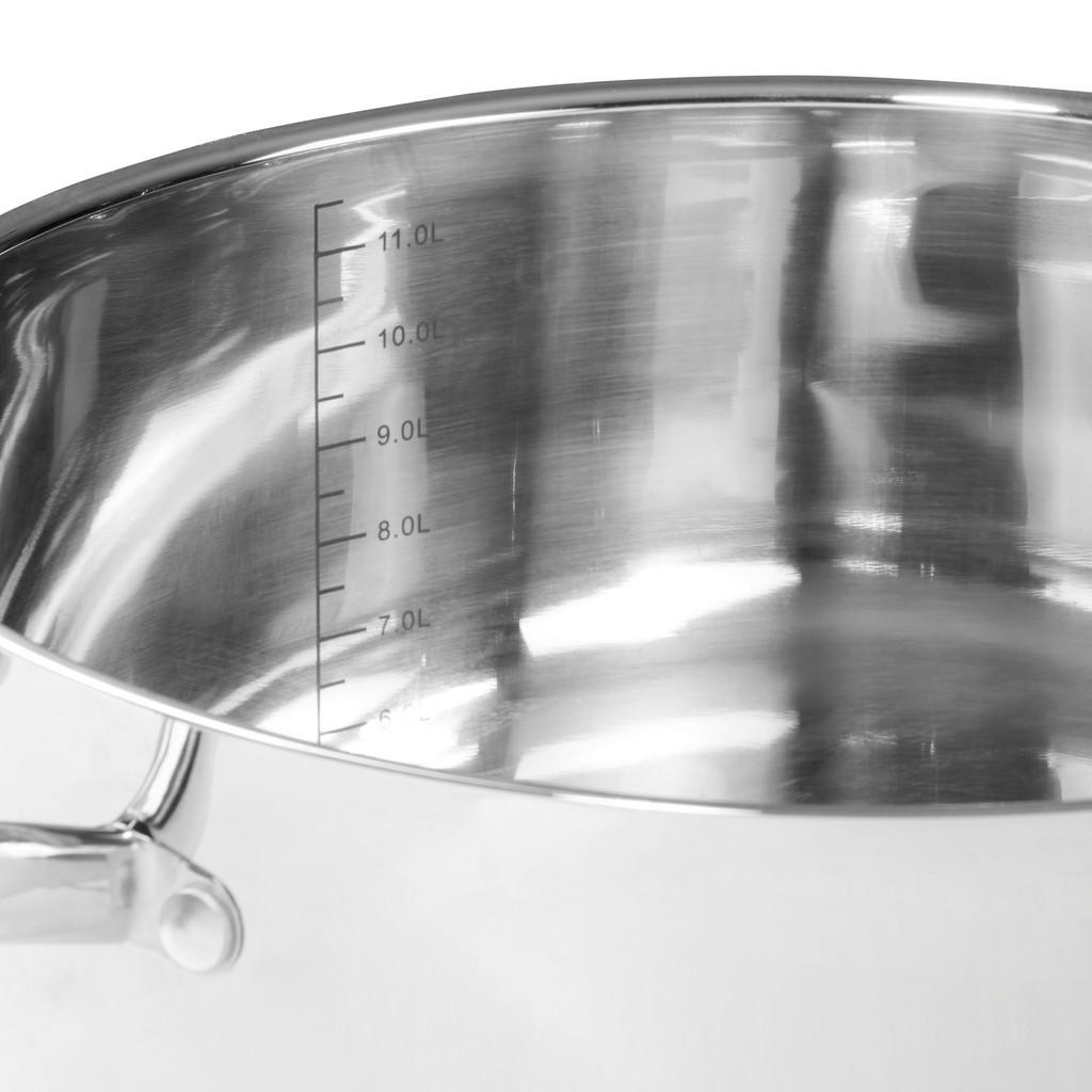 Thumbnail - Homeware Profession. Suppentopf, Edelstahl, Metall, 11 L, zylindrisch, 20.5 cm, Lfgb, rostfrei, Kochen, Töpfe, Suppentöp...