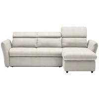 ECKSOFA  in Mikrofaser Beige  240/172 cm  - Beige/Schwarz, Design, Kunststoff/Textil (240/172cm) - Stylife